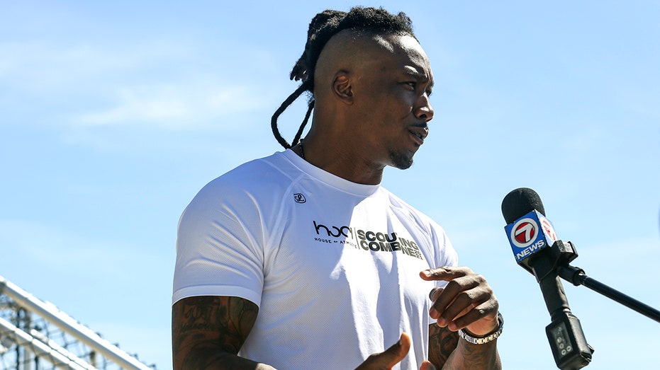 Brandon Marshall speaks to media