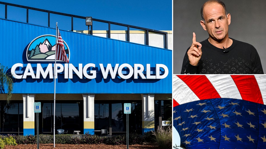 CEO Camping World dan Bendera Amerika Raksasa