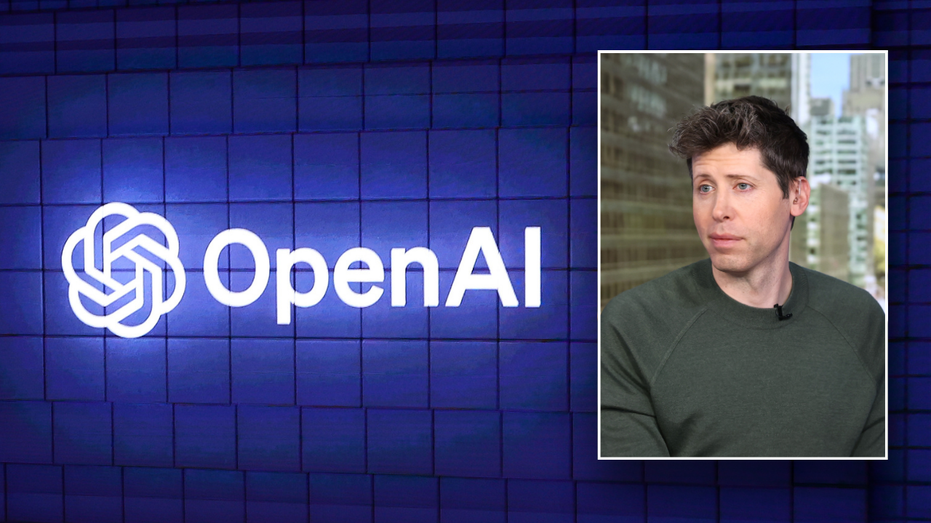 Gambar terpisah dari logo OpenAI, Sam Altman