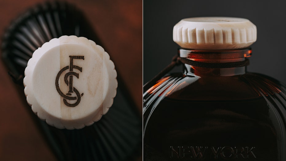 Fear City Gin buffalo bone bottle top