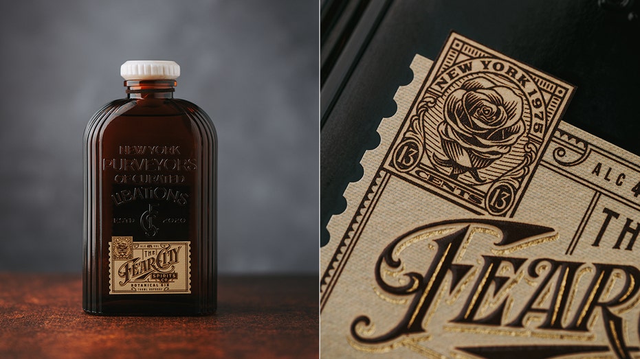 Fear City Gin bottle and branding