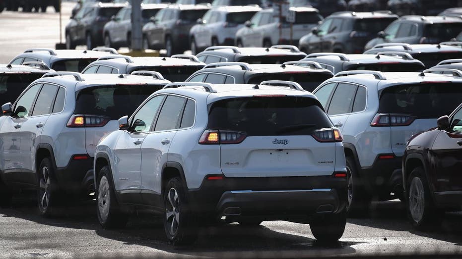 Jeeps on lot