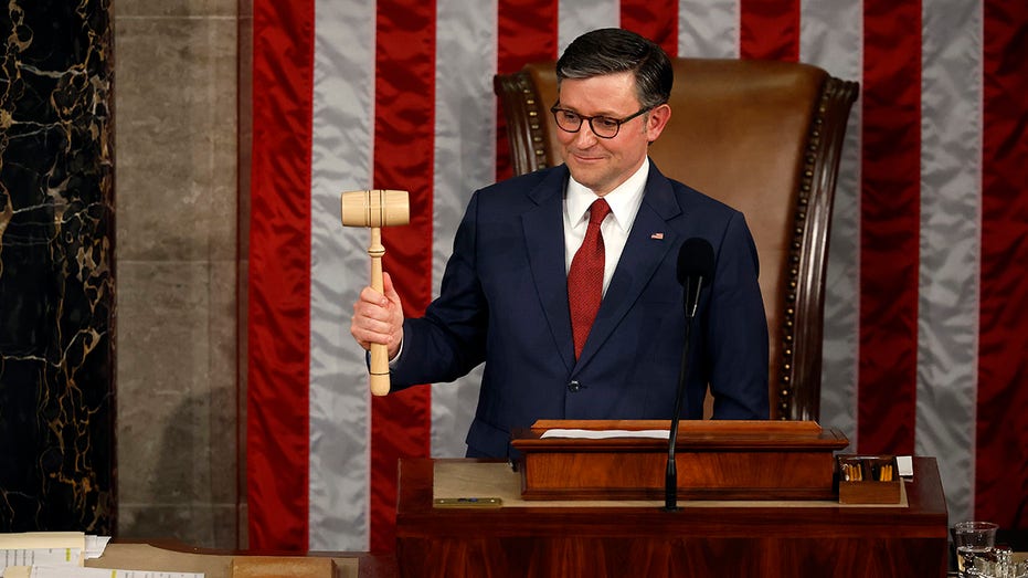 Johnson elected new Speaker of the House and holds the gavel