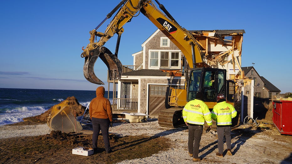 The Nantucket house was demolished after beach erosion made it untenable