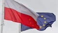 Poland, Slubice: The white-red national flag of Poland and behind it the flag of the European Union (EU) are waving in the wind at the border crossing Stadtbr&uuml;cke between the Polish city of Slubice and Frankfurt (Oder) in Brandenburg. - Fox News