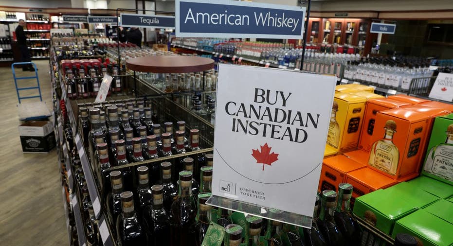 american alcohol in canadian liquor store