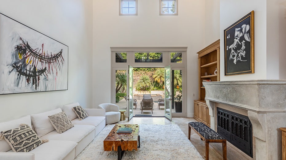 A living room in the home