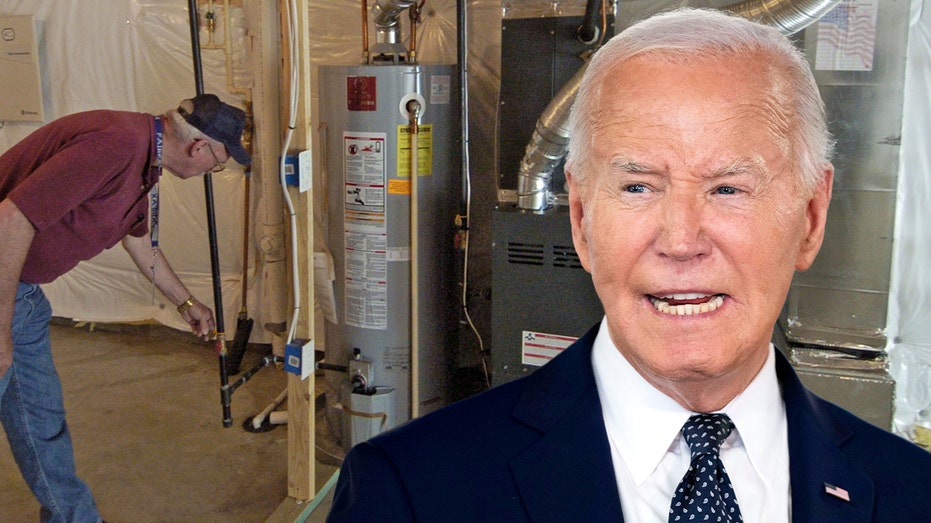 Biden, water heater graphic