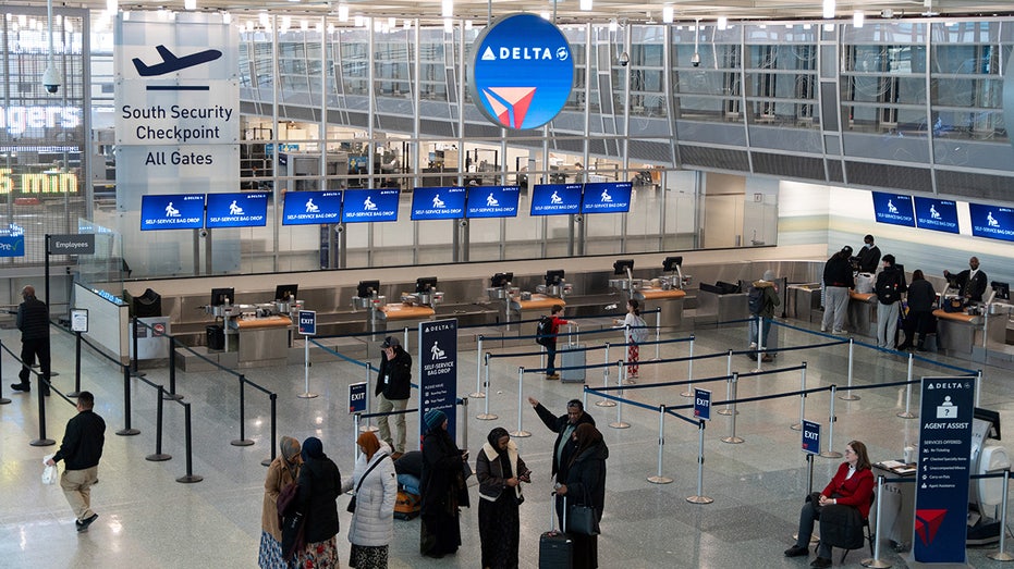 Delta Airlines check-in in Minnesota