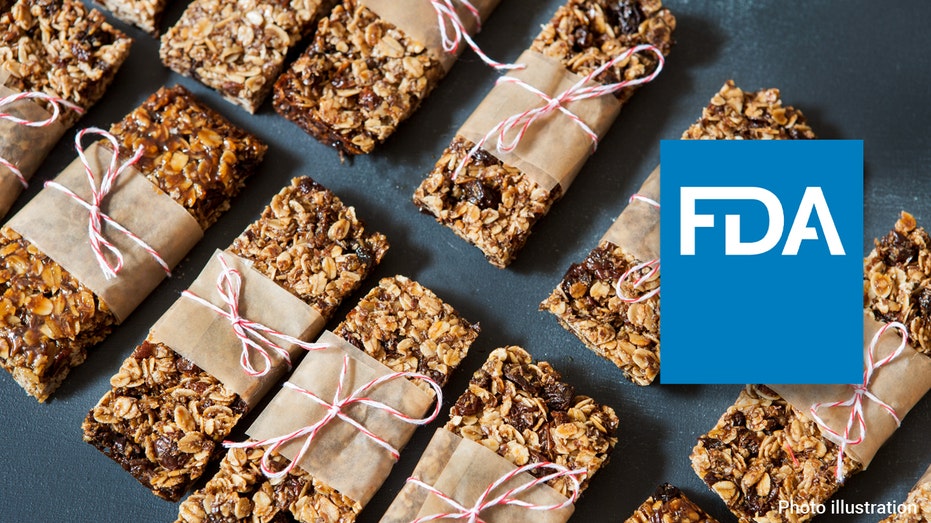 Granola bars next to the FDA logo