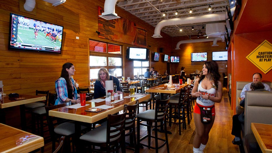 interior of a hooters restaurant