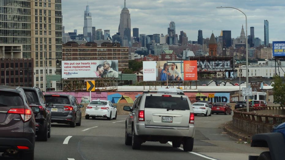 traffic from New Jersey turnpike