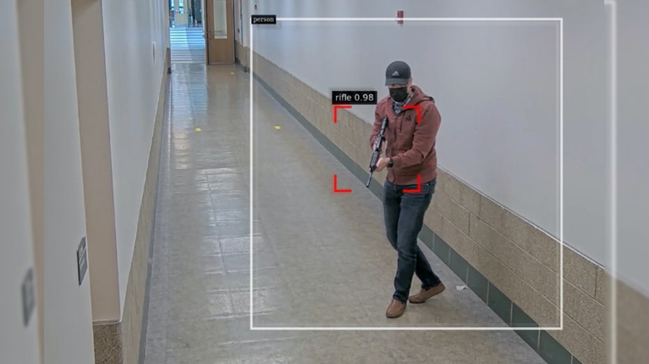 An example image of the Omnilert system detecting an active shooter