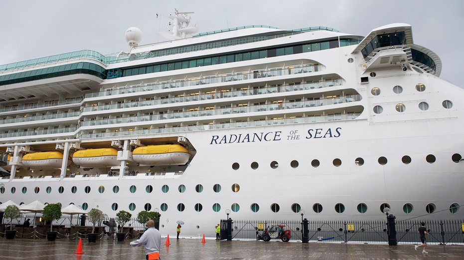 Radiance of the Seas docked in Australia