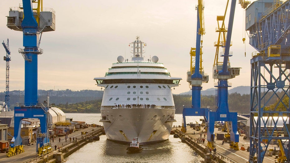 Radiance of the Seas 2011 dry dock