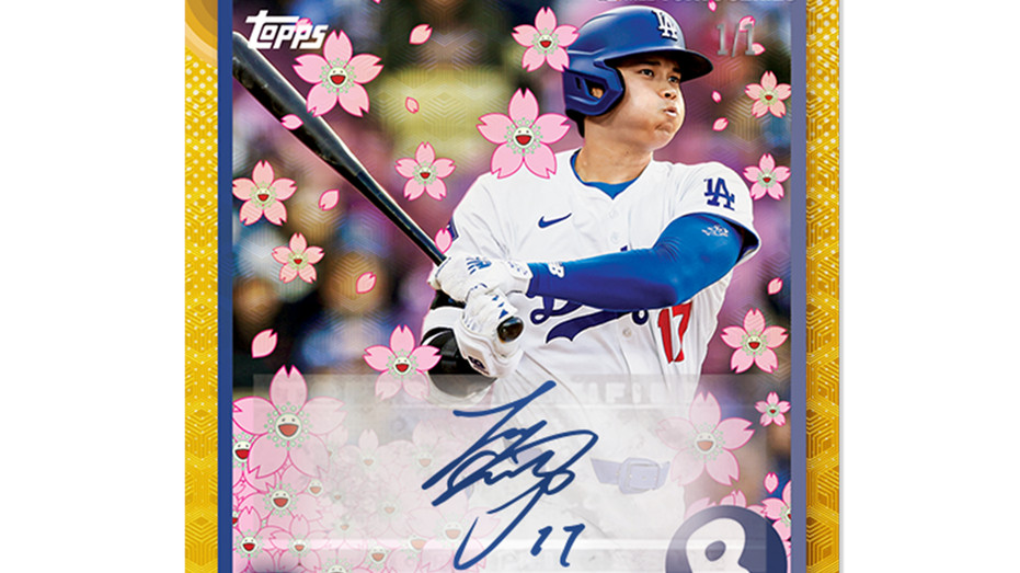 Shohei Ohtani signed baseball card