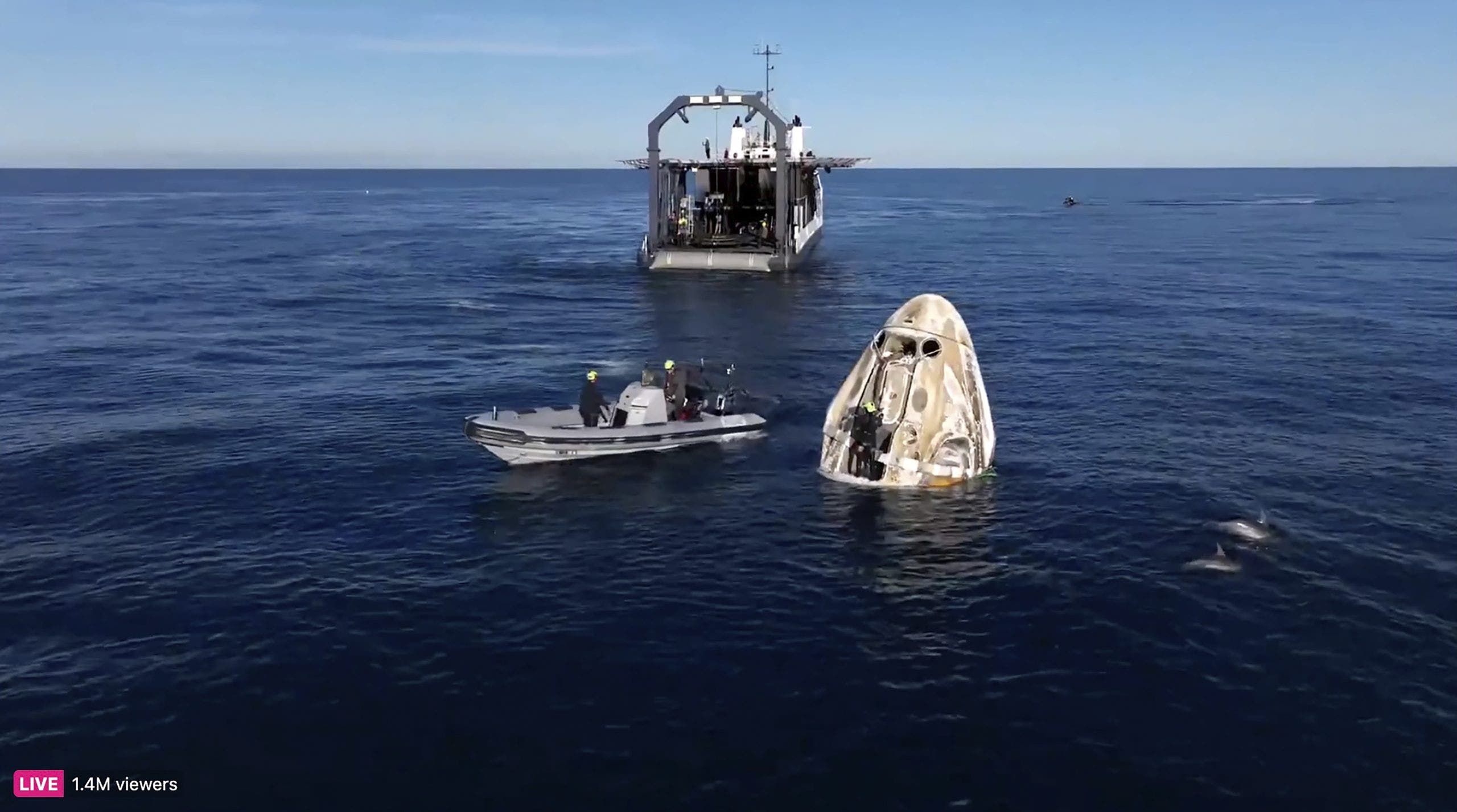 SpaceX Dragon capsule sticks splashdown landing as NASA astronauts return home after months stuck in space