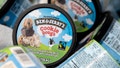 WASHINGTON, DC - MAY 20: Ben and Jerry&apos;s ice cream is stored in a cooler at an event where founders Jerry Greenfield and Ben Cohen gave away ice cream to bring attention to police reform at the U.S. Supreme Court on May 20, 2021 in Washington, DC. The two are urging the ending of police qualified immunity. (Photo by Kevin Dietsch/Getty Images) - Fox News