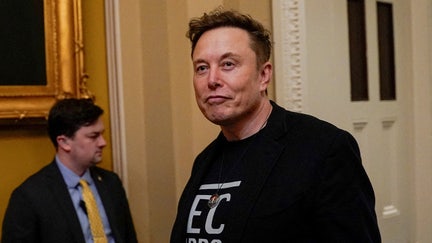 Elon Musk leaves following a luncheon with members of the Senate Republican Conference on Capitol Hill in Washington, D.C., on March 5. 