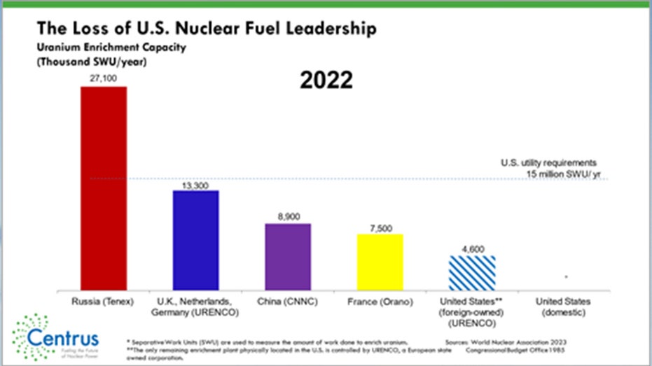 US no longer leads in nuclear fuel development 