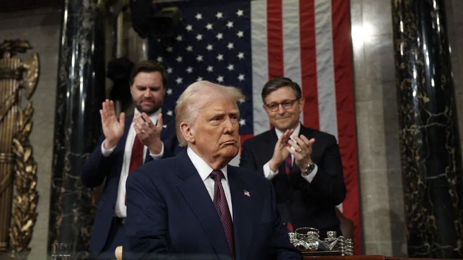 President Trump addresses a joint session of Congress