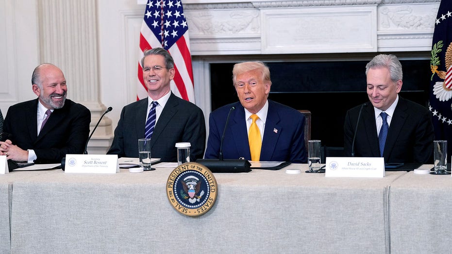 Trump and his Cabinet finance officials at first-ever White House Digital Assets Summit.