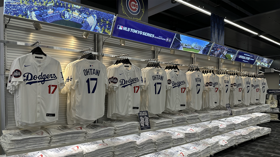 Ohtani jerseys in Tokyo Dome