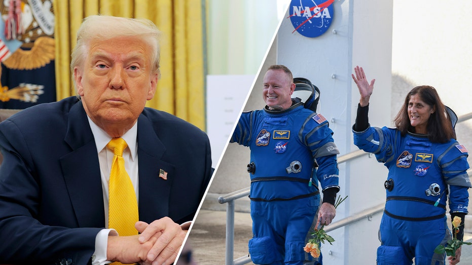 Trump in split with stranded astronauts 