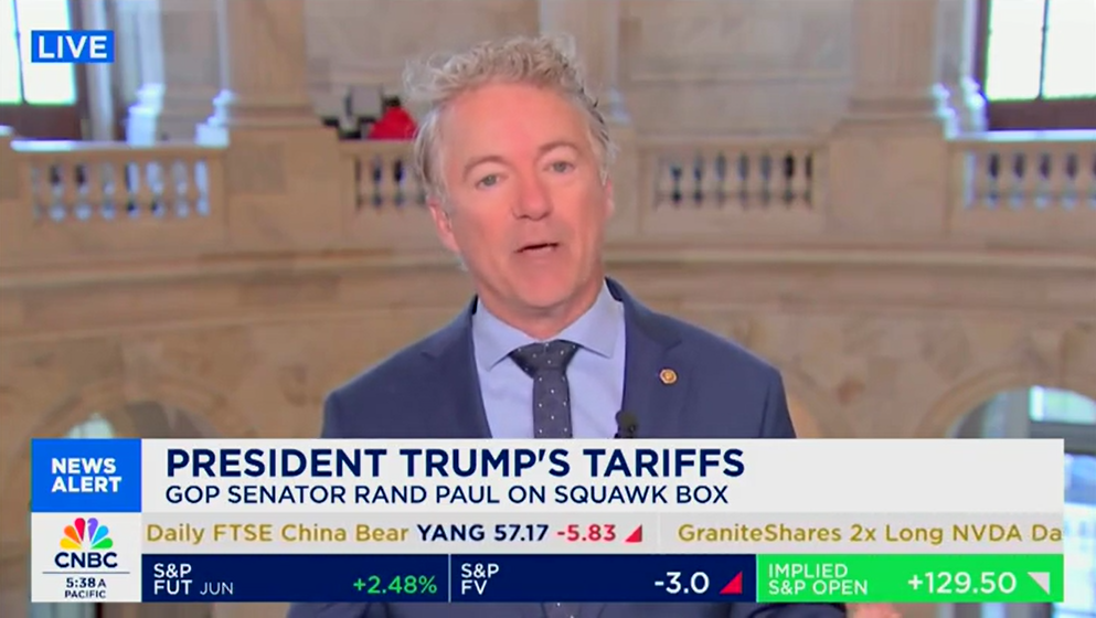 Rand Paul reveals GOP lawmakers praise him for knocking Trump's tariffs, encourage him to 'keep going'