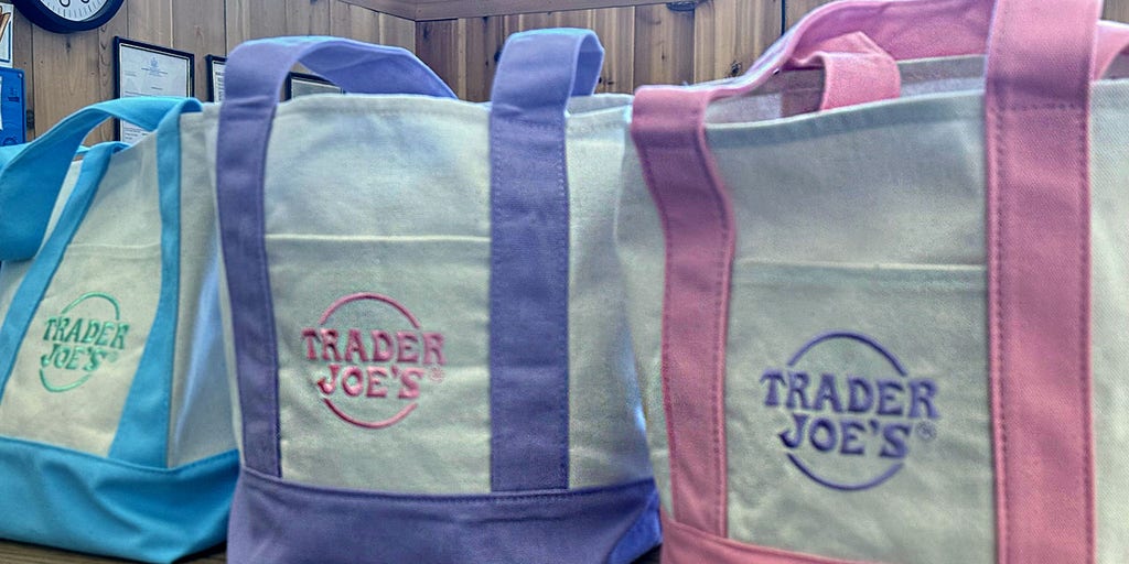 Viral Trader Joe's mini totes are back in spring pastel