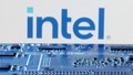 The Intel logo is seen near a computer motherboard in this illustration taken Jan. 8, 2024. - Fox News