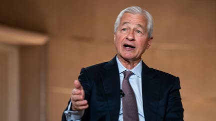 Jamie Dimon, chief executive officer of JPMorgan Chase & Co., speaks during the 2025 National Retirement Summit in Washington, DC, US, on Wednesday, March 12, 2025. The event brings together industry leaders, policymakers, and executives to prioritize policy supporting personal savings.  - Fox Business News