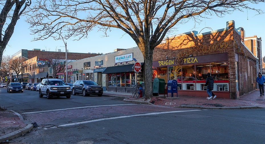 Small businesses on Boston street