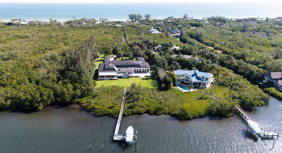 The home is located on the Jupiter Island barrier island in South Florida