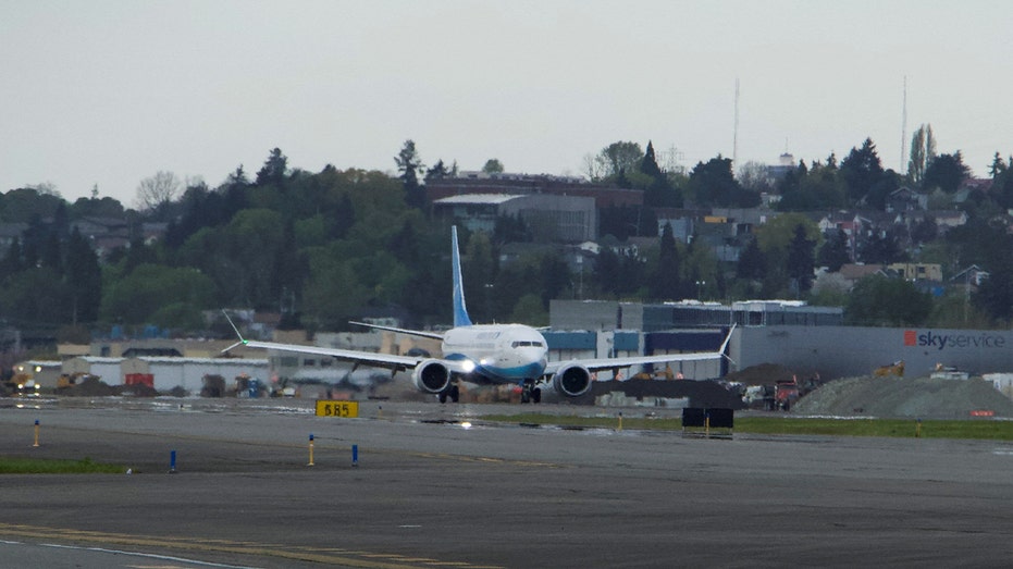 Boeing 737 max on tarmac 