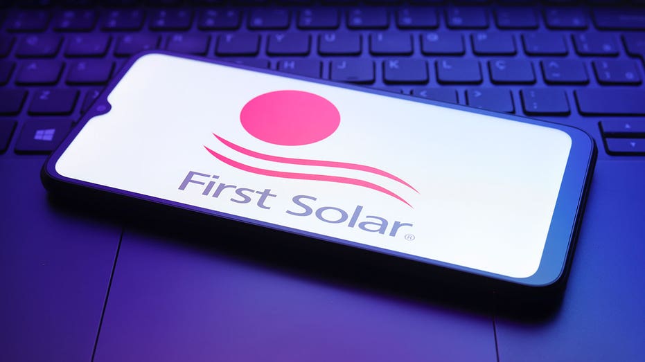 The first solar logo appears on the smartphone screen in this photo in Renault, the United States, on December 28, 2024.
