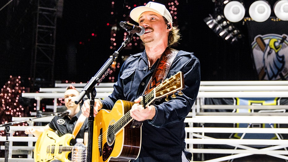 Morgan Wallen on stage during his One Night at a Time Tour