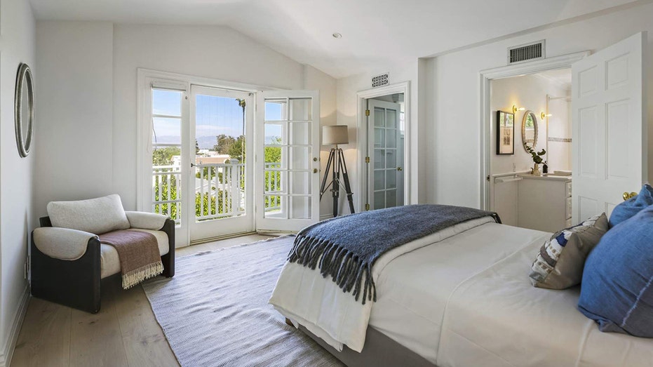 One of the bedrooms boasts a private outdoor terrace.