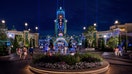 The Chronos in Celestial Park at Universal Epic Universe at night. - Fox Business News