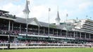 LOUISVILLE, KY - MAY 04: Churchill Downs famous twin spires before the 150th running of the Kentucky Derby on May 4, 2024, at Churchill Downs in Louisville, Ky. (Photo by Jeff Moreland/Icon Sportswire via Getty Images)
