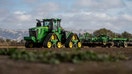 The John Deere autonomous 9RX tractor during a Deere &amp; Co. automation technology preview event in Gilroy, California, US, on Thursday, Nov. 14, 2024. Deere &amp; Co., which has already introduced driverless plows to farm fields in the Midwest, now wants to bring autonomous machines to orchards, quarries and grassy lawns to help ease a tight labor market.  - Fox Business News