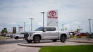 A new Toyota Tundra truck for sale at a Toyota dealership in Yuma, Arizona, US, on Monday, March 31, 2025. Whether Donald Trump's 25% tariffs on imported vehicles achieve the president's goal of revitalizing domestic auto manufacturing remains to be seen, but the levies that start April 3 are almost certain to push up the prices of new models if they stay in force for more than a few months. Photographer: Eric Thayer/Bloomberg via Getty Images  - Fox Business News