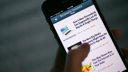 Business Insider announced Thursday that they will be shrinking the size of their outlet and making layoffs, which they say will impact about 21% of their staff. (Photo: Andrew Harrer/Bloomberg via Getty Images) - Fox Business News