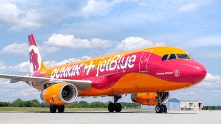 The plane with the special livery is called 'Brewing Altitute'