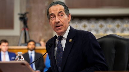 WASHINGTON, DC - APRIL 07: U.S. Rep. Jamie Raskin (D-MD) speaks during a bicameral hearing on theJustice Department in the Dirksen Senate Building on April 07, 2025 in Washington, DC.  Sen. Adam Schiff (D-CA) and Raskin hosted four lawyers who say they were pressured by Trump administration. (Photo by Kayla Bartkowski/Getty Images) - Fox Business News