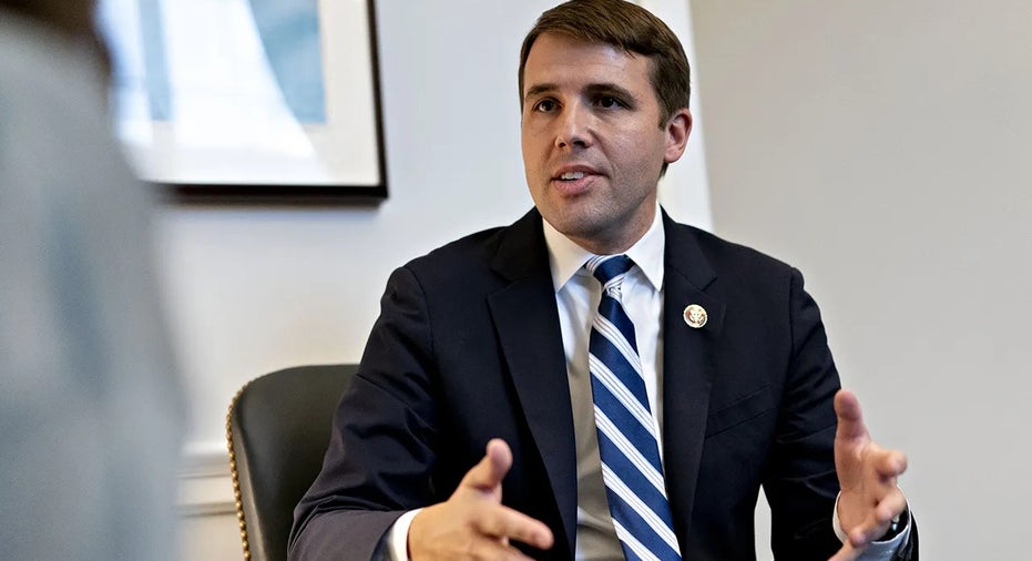 Rep. Chris Pappas, a Democrat from New Hampshire, speaks during an interview on Capitol Hill in Washington, D.C., on Oct. 15, 2019.