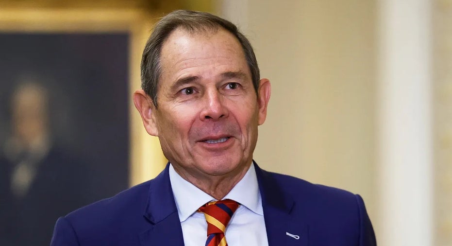 U.S. Senator-elect John Curtis, R-Utah, arrives for the Senate Republican leadership elections at the U.S. Capitol on Nov. 13, 2024 in Washington, D.C.
