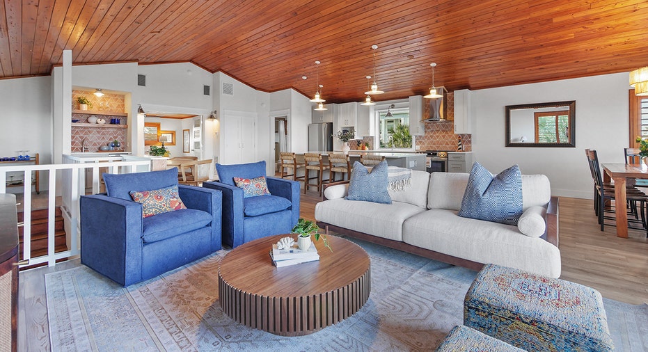 Former Tom Petty home living room