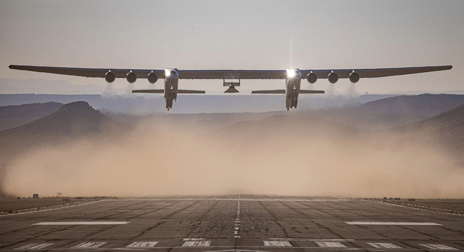 Stratolaunch's Roc aircraft that launches the company's Talon-A2 hypersonic vehicle.