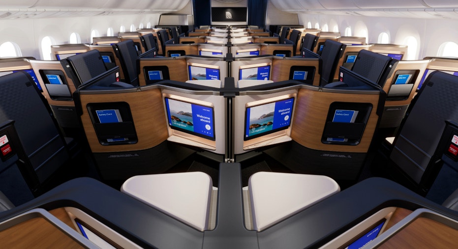 United unveiled its new Polaris business class studio suites.